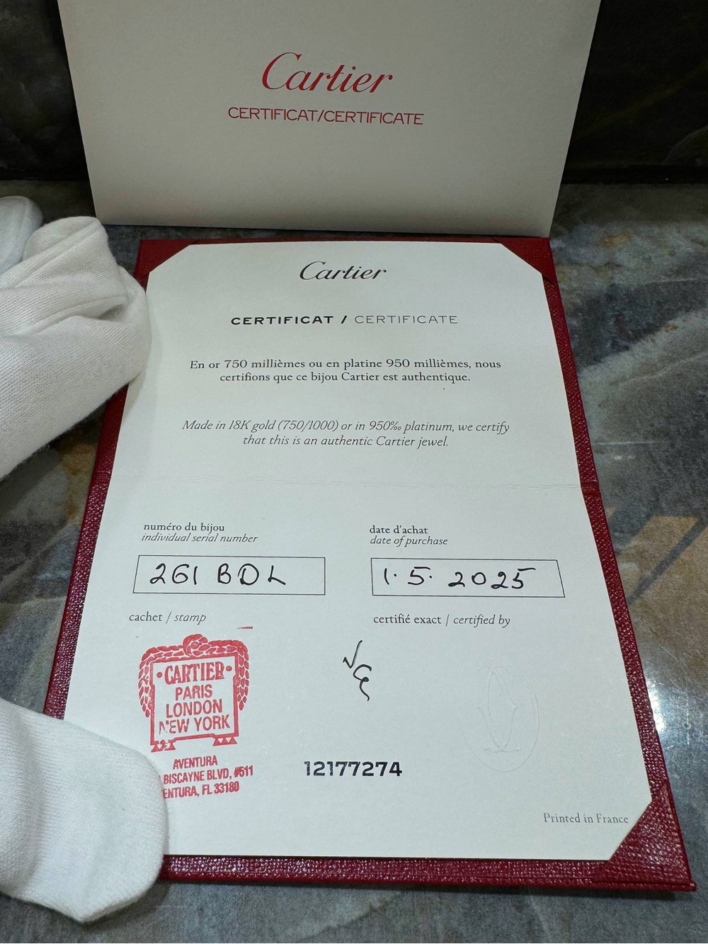 Cartier 18k yellow gold Brushed LOVE BRACELET CLASSIC MODEL size 20 full set 202 - Picture 10 of 11